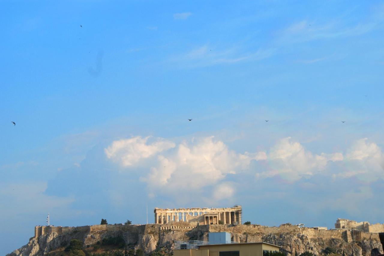 Sunny Studio With Parthenon View Balcony Athènes Extérieur photo